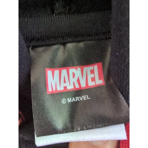 Deadpool Hoodie Mens Large Black Red Marvel Comics Pullover Sweatshirt Casual - Picture 2 of 2